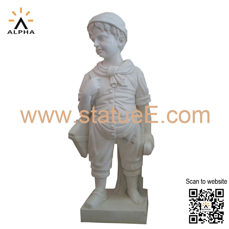Boy garden statues